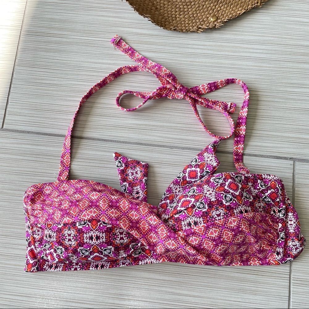 Polo Ralph Lauren Tile Bandeau Bikini Swim Top